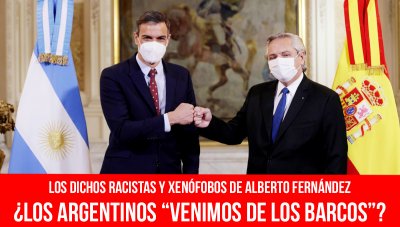 Los dichos racistas y xenófobos de Alberto Fernández / ¿Los argentinos “venimos  de los barcos”?