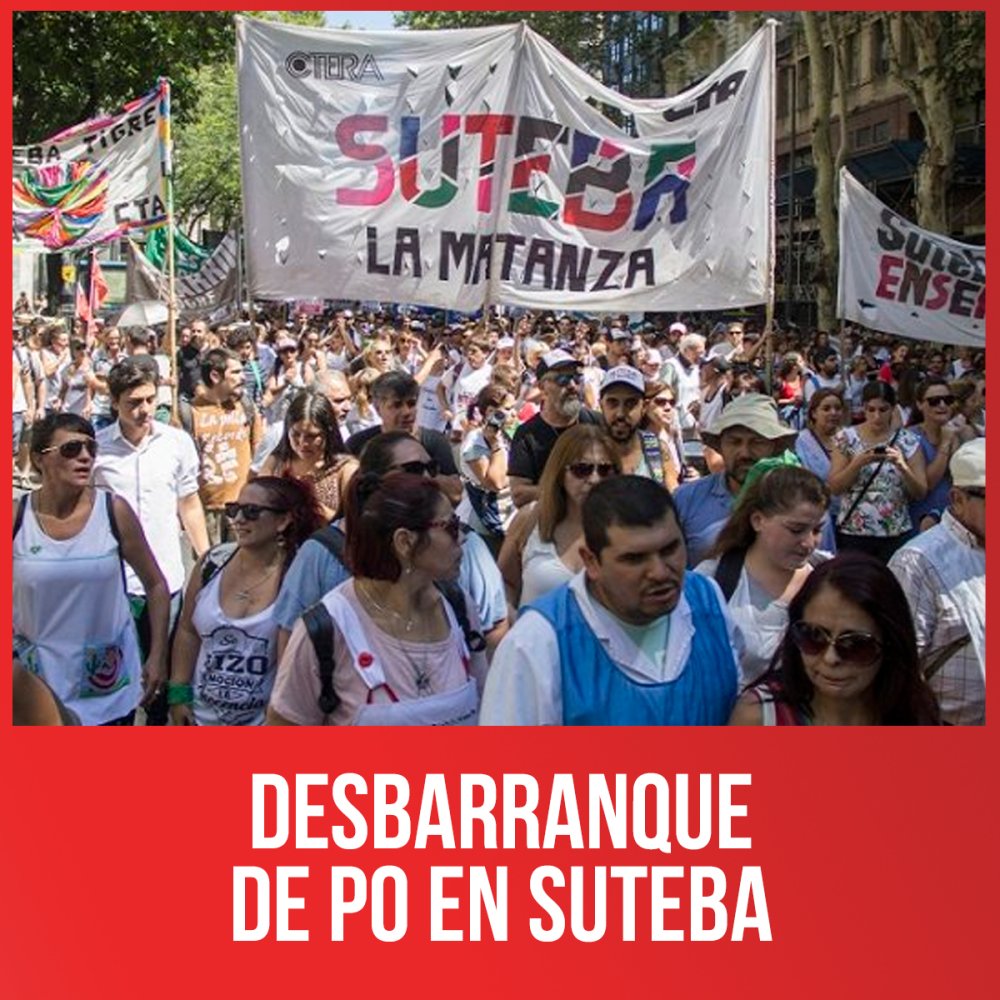 Desbarranque de PO en Suteba