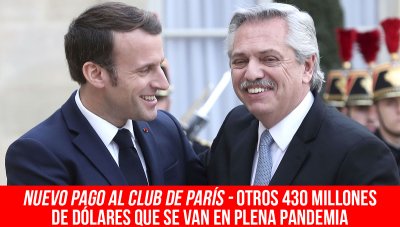 Nuevo pago al Club de París/Otros 430 millones de dólares que se van en plena pandemia