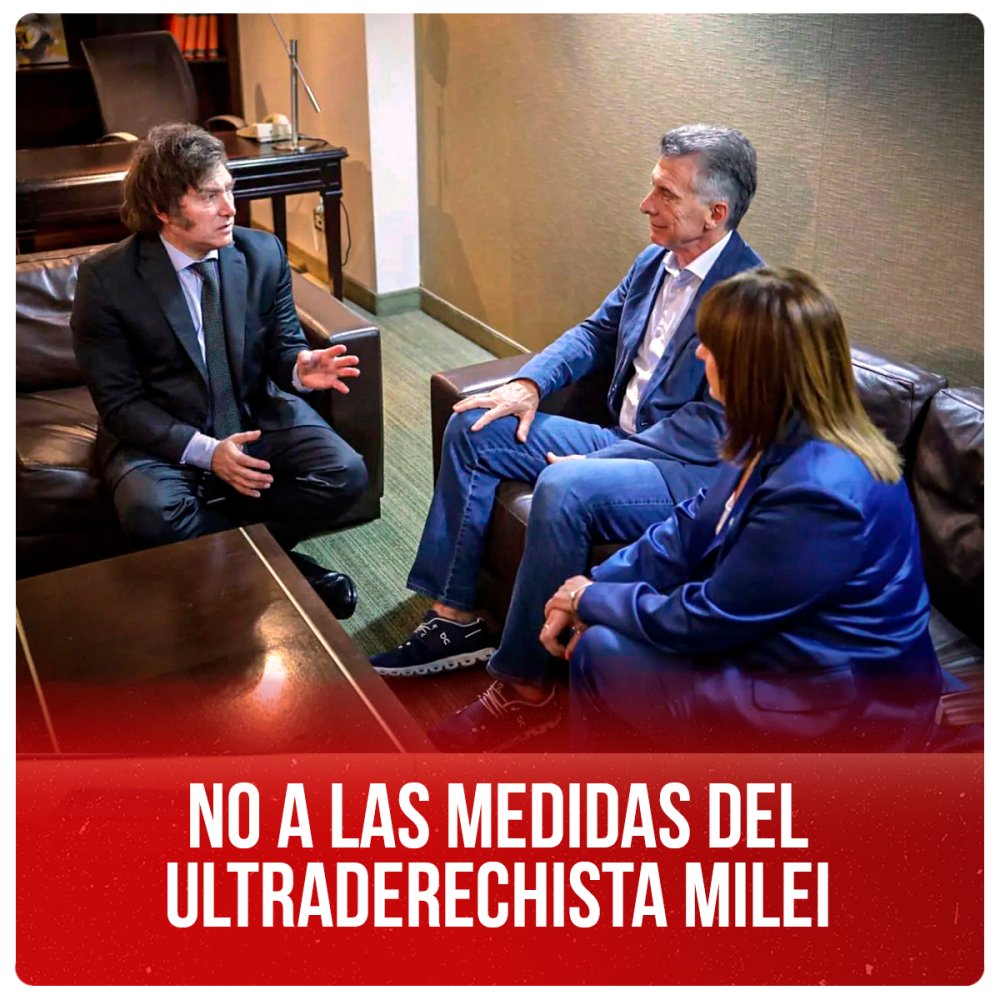 No a las medidas del ultraderechista Milei