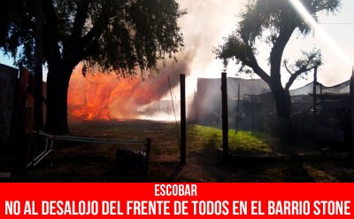 Escobar. No al desalojo del Frente de Todos en el barrio Stone