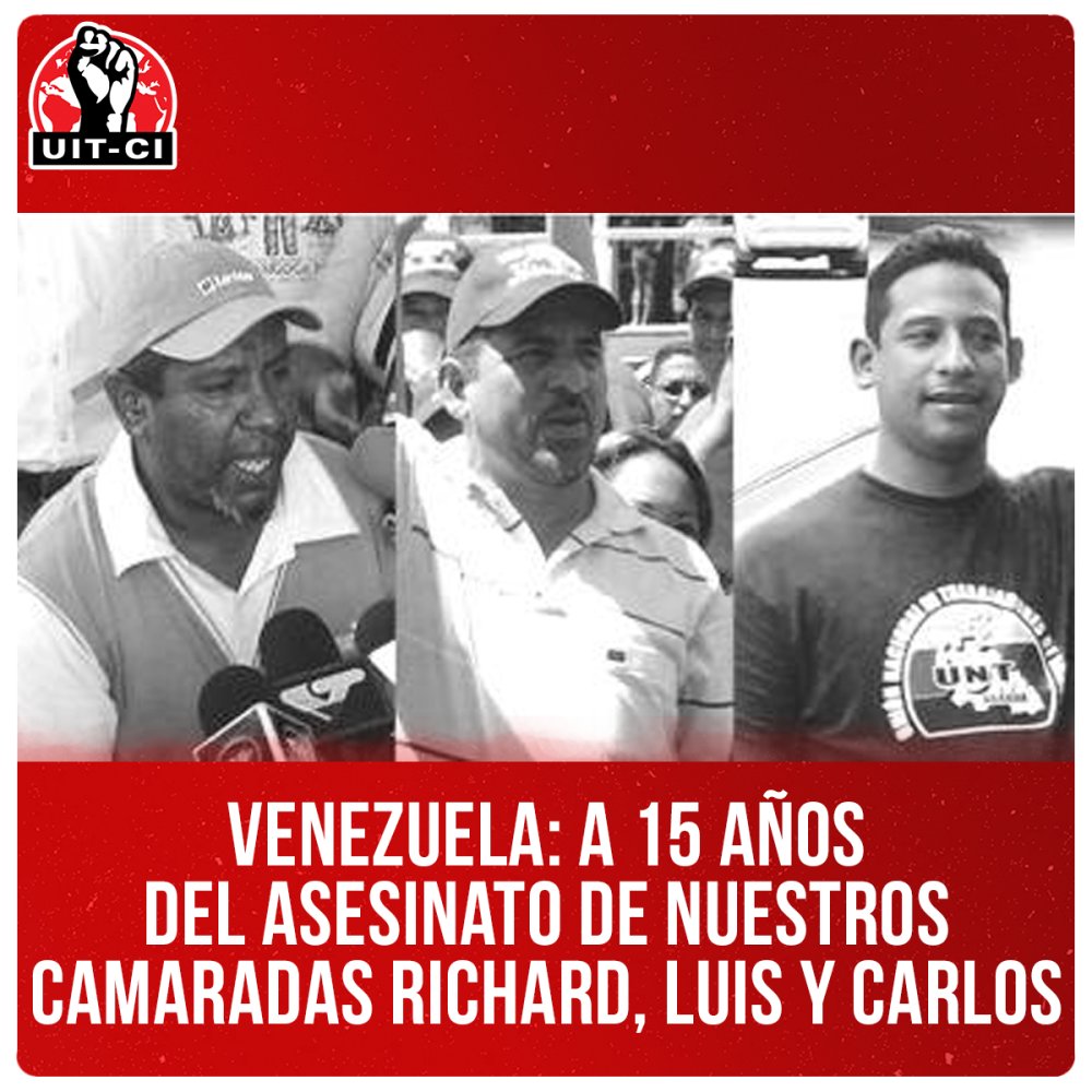 Venezuela: A 15 años del asesinato de nuestros camaradas Richard, Luis y Carlos