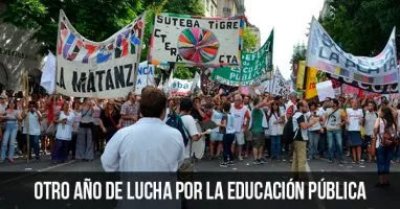 Otro año de lucha por la educación pública