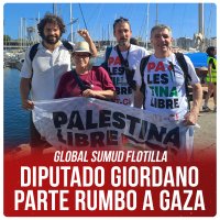 Global Sumud Flotilla / Diputado Giordano parte rumbo a Gaza