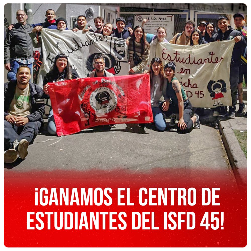 ¡Ganamos el Centro de Estudiantes del ISFD 45!