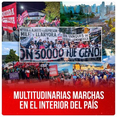 24M / Multitudinarias marchas en el interior del país