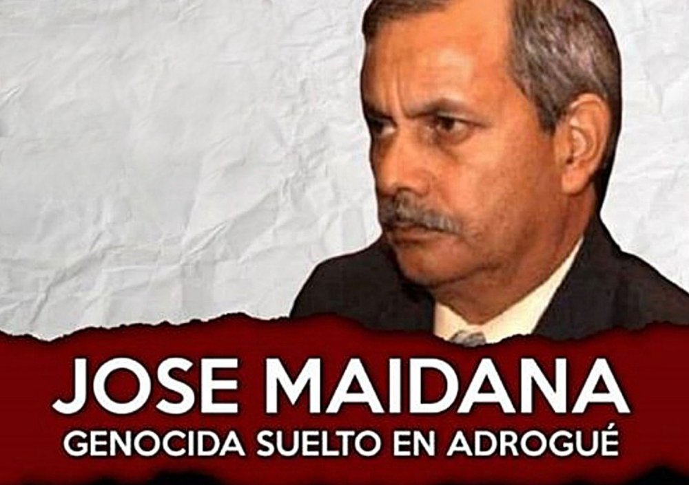 Genocida suelto en Adrogué, Escrache a José Maidana ¡Que vuelva a la cárcel!