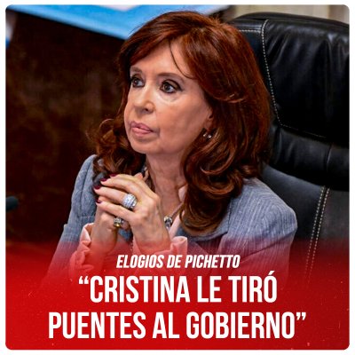 Elogios de Pichetto / “Cristina le tiró puentes al gobierno”
