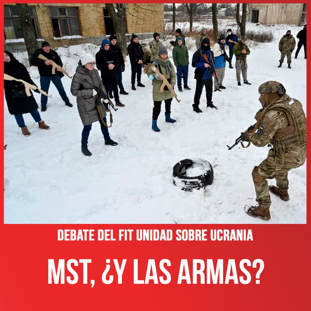 Debate del FIT Unidad sobre Ucrania / MST, ¿Y las armas?