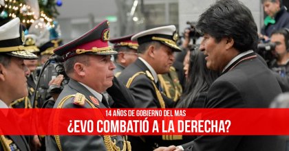 14 años de gobierno del MAS ¿Evo combatió a la derecha?