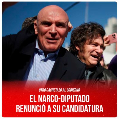 Otro cachetazo al gobierno / El narco-diputado renunció a su candidatura