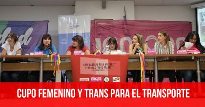 Cupo femenino y trans para el transporte