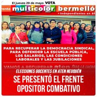 Elecciones docentes en ATEN Neuquén / Se presentó el frente opositor combativo