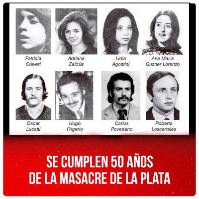Se cumplen 50 años de la Masacre de La Plata