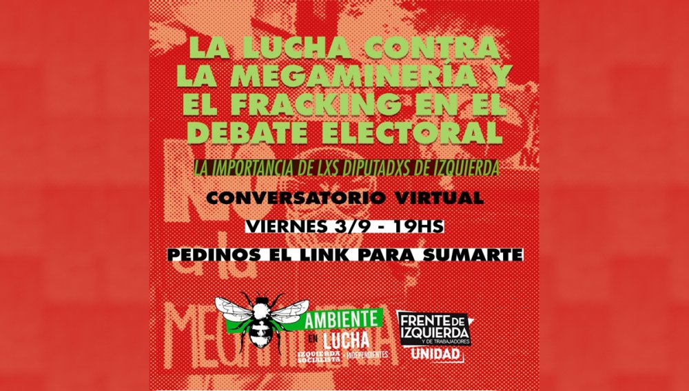 Diputados Giordano y Schlotthauer (Izquierda Socialista) en conversatorio ambiental