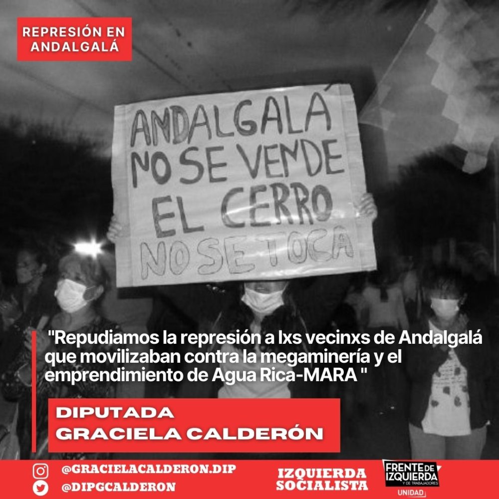 Proyecto de Declaración / Represión en Andalgalá