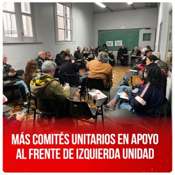 Más comités unitarios en apoyo al Frente de Izquierda Unidad