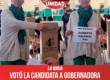 FIT-Unidad / Votó la candidata a gobernadora Carolina Goycochea