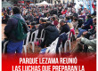 Parque Lezama reunió las luchas que preparan la Marcha de la Bronca del 19S