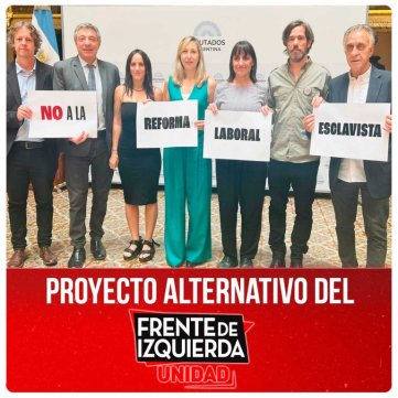 Proyecto alternativo del Frente de Izquierda Unidad