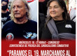 Miércoles 18, 12 horas – Congreso / Conferencia de prensa del sindicalismo combativo “Paramos el 19, marchamos al Congreso y exigimos plan de lucha”