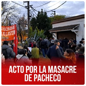 Acto por la Masacre de Pacheco