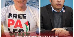Diputado Giordano criticó a Kicillof “No posicionarse sobre un genocidio es complicidad”