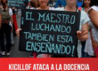 Kicillof ataca a la docencia que defiende la escuela pública