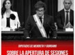 Diputadxs De Mendieta y Giordano / Sobre la apertura de sesiones en el Congreso Nacional