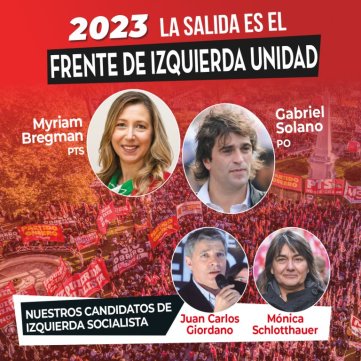 2023 / La salida es el Frente de Izquierda Unidad