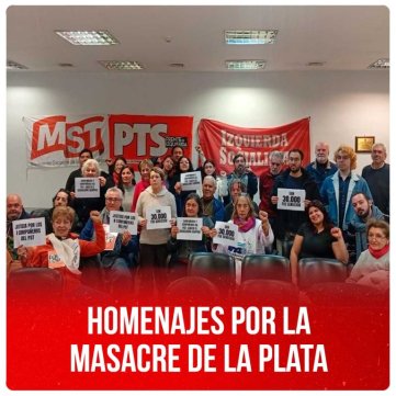 Homenajes por la Masacre de La Plata