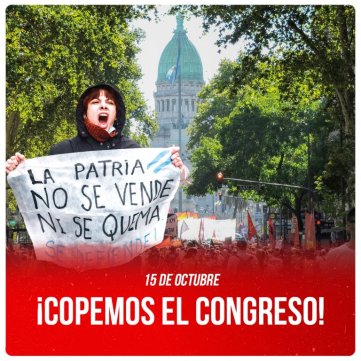 15 de octubre ¡Copemos el Congreso!