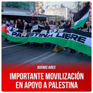 Buenos Aires / Importante movilización en apoyo a Palestina