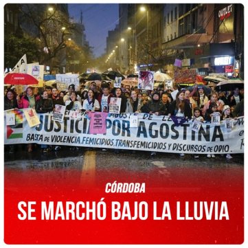 Córdoba / Se marchó bajo la lluvia