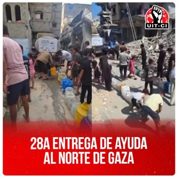 28a entrega de ayuda al norte de Gaza