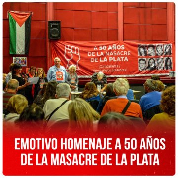 Emotivo homenaje a 50 años de la Masacre de La Plata