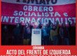 Córdoba / Acto del Frente de Izquierda contra el ajuste de los gobiernos y el pacto con el FMI