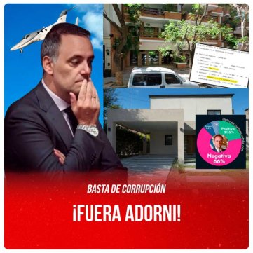 Basta de corrupción / ¡Fuera Adorni!