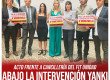 Acto frente a Cancillería del FIT Unidad / Abajo la intervención yanki en Venezuela