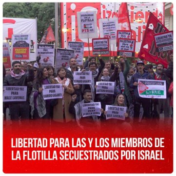 Libertad para las y los miembros de la Flotilla secuestrados por Israel