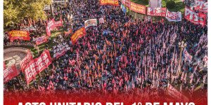 Acto unitario del 1° de Mayo en Plaza de Mayo  PO – IS - MST en el FIT Unidad