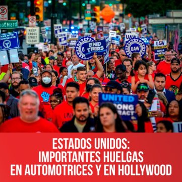Estados Unidos: importantes huelgas en automotrices y en Hollywood