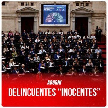 Adorni / Delincuentes “inocentes”