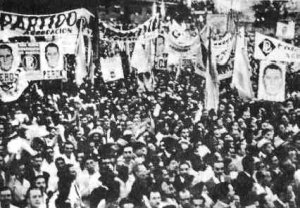 Concentracin obrera en apoyo a Pern