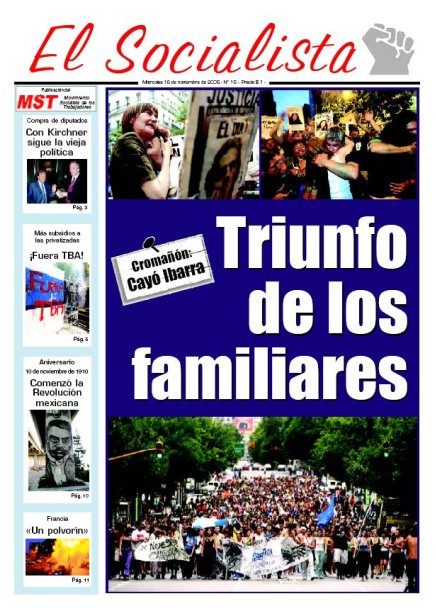 Tapa de El Socialista