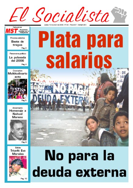 Tapa de El Socialista