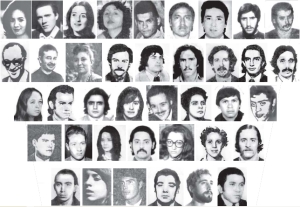 Algunos de los compaeros del PST asesinados y desaparecidos: Adriana Zalda, Alberto Senar, Ana Mara Guzner Lorenzo, Ana Mara Martnez, Arturo Apaza, Benito Cosme Choque, Carlos Agustn Falcn, Carlos Alberto Moreno, Carlos Povedano, Csar Robles, Charles Grossi, Chela de Gonzlez, Daniel Marcos Rovella, David Ostrowiecky, Donaldo David Molina, Eduardo Villabrille, Alejandro Efraim Ford, Federico Alvarez Rojas, Gladis Garca, Gustavo Sampichiatti, Hctor V. Santos, Hilda G. Leki de Alvarez, Hugo Frigerio, Irene Nlida Pea, Jos Guillermo Surez, Juan Carlos Nievas, Juan Jos Giampa, Julio Martn Manza, Lidia Agostini, Mario Rodrguez, Melita Martin, Mnica De Olaso de Ford, Oscar Lucatti, Oscar Mena, Patricia Claverie, Ramn Pablo Villanueva, Rubn D. Boussas, Carlos Scafide,Vctor R. Aranguren.