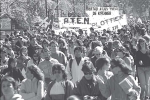 Imagen de docentes neuquinos en lucha