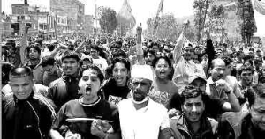 Masiva protesta contra el rey de Nepal