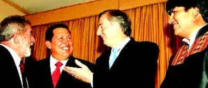 Lula, Ch�vez, Kirchner y Morales